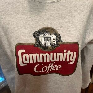 Community Coffee Gray Sweatshirt